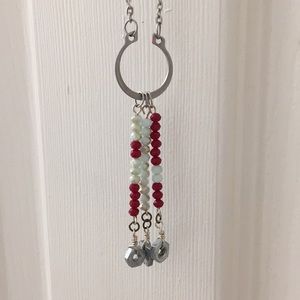 Long necklace made from some airplane parts